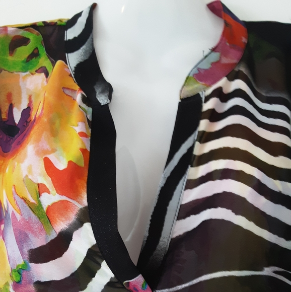 Frank Lyman Floral Multicoloured Hi-Low Tunic - Picture 3 of 7